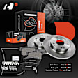 APBRPR105 Rear Disc Brake Rotors & Ceramic Brake Pads