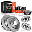 APBRPR1061 8 Pcs Front Disc Brake Rotors & Ceramic Brake Pads & Brake Calipers