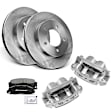 APBRPR1061 8 Pcs Front Disc Brake Rotors & Ceramic Brake Pads & Brake Calipers