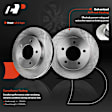 APBRPR1061 8 Pcs Front Disc Brake Rotors & Ceramic Brake Pads & Brake Calipers