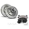 APBRPR1078PG Front Disc Brake Rotors & Ceramic Brake Pads