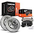 APBRPR1078PG Front Disc Brake Rotors & Ceramic Brake Pads