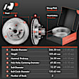 APBRPR1078PG Front Disc Brake Rotors & Ceramic Brake Pads