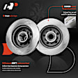 APBRPR1081 Front Disc Brake Rotors & Ceramic Brake Pads