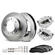 APBRPR1086 8 Pcs Front Disc Brake Rotors & Ceramic Brake Pads & Brake Calipers