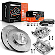 APBRPR1093 8 Pcs Front Disc Brake Rotors & Ceramic Brake Pads & Brake Calipers