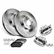 APBRPR1124 8 Pcs Front Disc Brake Rotors & Ceramic Brake Pads & Brake Calipers