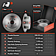 APBRPR1137 16 Pcs Front & Rear Disc Brake Rotors & Ceramic Brake Pads & Brake Calipers