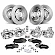 APBRPR1163 16 Pcs Front & Rear Disc Brake Rotors & Ceramic Brake Pads & Brake Calipers