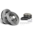 APBRPR116 Front Disc Brake Rotors & Ceramic Brake Pads