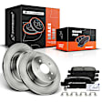 APBRPR117 Rear Disc Brake Rotors & Ceramic Brake Pads