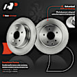 APBRPR117 Rear Disc Brake Rotors & Ceramic Brake Pads
