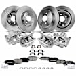 APBRPR1188 16 Pcs Front & Rear Disc Brake Rotors & Ceramic Brake Pads & Brake Calipers