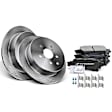 APBRPR118 Rear Disc Brake Rotors & Ceramic Brake Pads