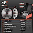 APBRPR118 Rear Disc Brake Rotors & Ceramic Brake Pads