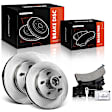 APBRPR1201 6 Pcs Front Disc Brake Rotors & Ceramic Brake Pads