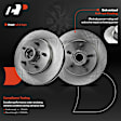 APBRPR1201 6 Pcs Front Disc Brake Rotors & Ceramic Brake Pads