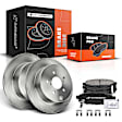 APBRPR126 Rear Disc Brake Rotors & Ceramic Brake Pads