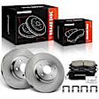 APBRPR1356 6 Pcs Front Disc Brake Rotors & Ceramic Brake Pads