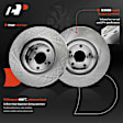APBRPR1356 6 Pcs Front Disc Brake Rotors & Ceramic Brake Pads