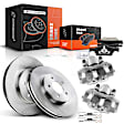 APBRPR1367 8 Pcs Front Disc Brake Rotors & Ceramic Brake Pads & Brake Calipers