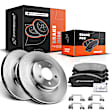 APBRPR136 Front Disc Brake Rotors & Ceramic Brake Pads