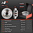 APBRPR140 Front Disc Brake Rotors & Ceramic Brake Pads