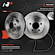 APBRPR140 Front Disc Brake Rotors & Ceramic Brake Pads