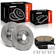 APBRPR1414 6 Pcs Front Disc Brake Rotors & Ceramic Brake Pads