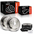 APBRPR1417 6 Pcs Rear Disc Brake Rotors & Ceramic Brake Pads