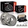 APBRPR1418 6 Pcs Rear Disc Brake Rotors & Ceramic Brake Pads