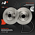 APBRPR1422 6 Pcs Front Disc Brake Rotors & Ceramic Brake Pads