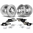 APBRPR143 Front & Rear Disc Brake Rotors & Ceramic Brake Pads