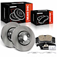 APBRPR1441 6 Pcs Front Disc Brake Rotors & Ceramic Brake Pads