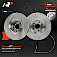 APBRPR1441 6 Pcs Front Disc Brake Rotors & Ceramic Brake Pads
