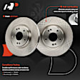 APBRPR1460 6 Pcs Front Disc Brake Rotors & Ceramic Brake Pads