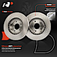 APBRPR1460 6 Pcs Front Disc Brake Rotors & Ceramic Brake Pads