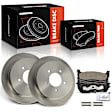 APBRPR1465 6 Pcs Rear Disc Brake Rotors & Ceramic Brake Pads