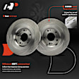 APBRPR1483 6 Pcs Rear Disc Brake Rotors & Ceramic Brake Pads