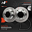 APBRPR1489 6 Pcs Rear Disc Brake Rotors & Ceramic Brake Pads