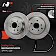APBRPR1494 6 Pcs Rear Disc Brake Rotors & Ceramic Brake Pads