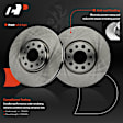 APBRPR1496 6 Pcs Front Disc Brake Rotors & Ceramic Brake Pads