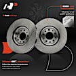 APBRPR1496 6 Pcs Front Disc Brake Rotors & Ceramic Brake Pads
