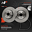 APBRPR1497 6 Pcs Front Disc Brake Rotors & Ceramic Brake Pads