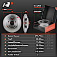 APBRPR149 Rear Disc Brake Rotors & Ceramic Brake Pads