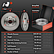 APBRPR1501 6 Pcs Front Disc Brake Rotors & Ceramic Brake Pads