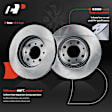 APBRPR1503 6 Pcs Front Disc Brake Rotors & Ceramic Brake Pads