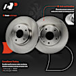 APBRPR1506 6 Pcs Front Disc Brake Rotors & Ceramic Brake Pads