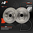 APBRPR1509 6 Pcs Rear Disc Brake Rotors & Ceramic Brake Pads