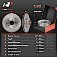 APBRPR1511 6 Pcs Front Disc Brake Rotors & Ceramic Brake Pads